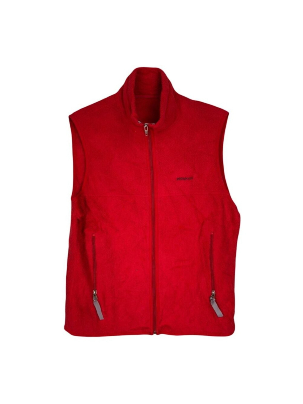 Patagonia Synchilla Fleece Vest Red Mens Small Full Zip Outdoor Gorpcore - Picture 2 of 5